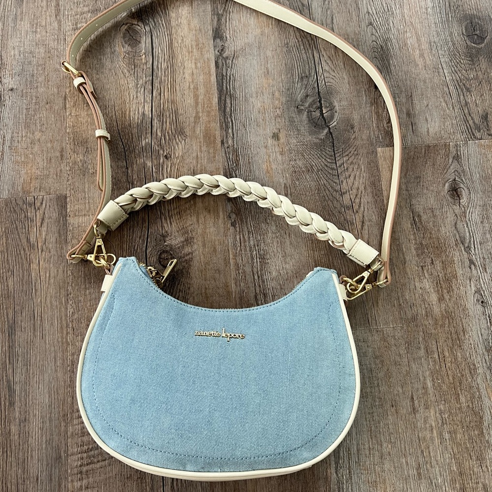 Nanette Lepore Blue and Cream Women's Bag
